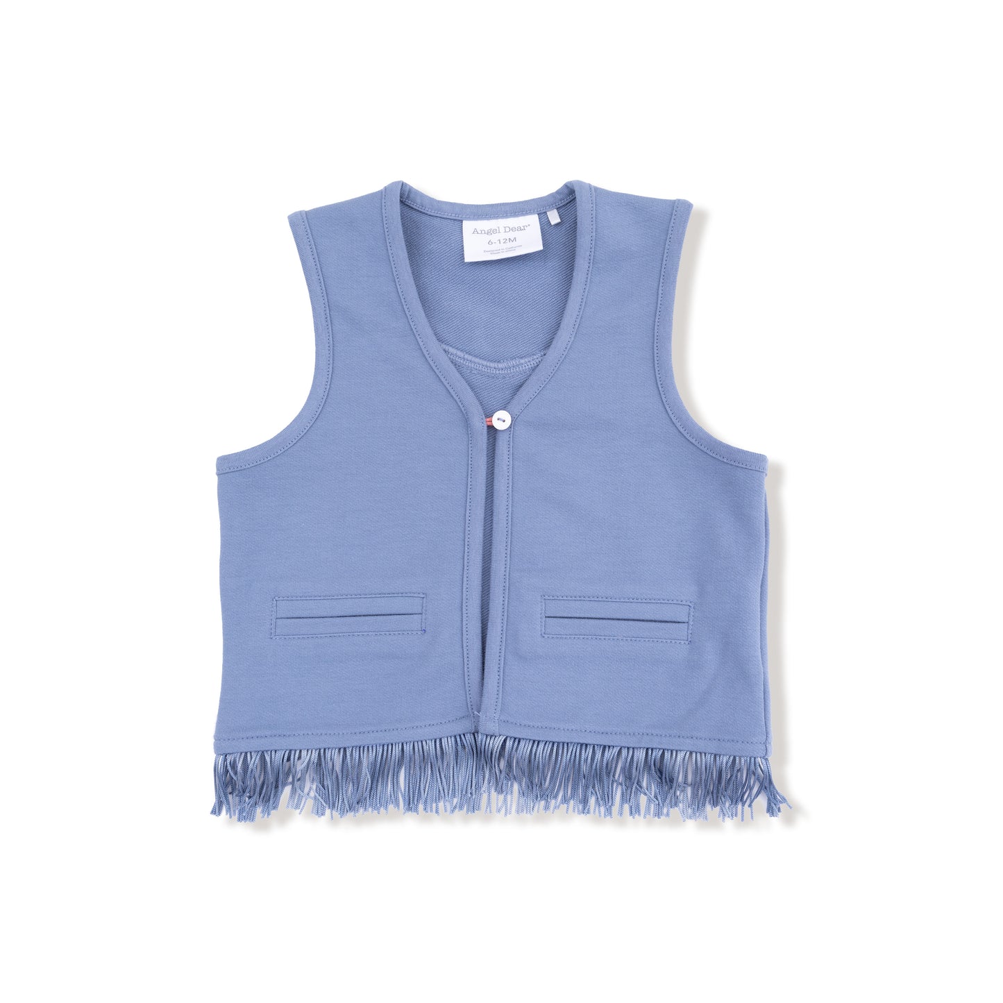 Western Fringe Vest, French Terry