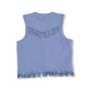 Western Fringe Vest, French Terry