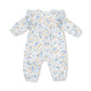 L/S Petal Ruffle Romper, Sweet Rose Calico