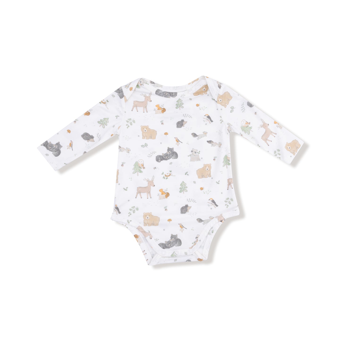 Lap Shoulder Bodysuit, Woodland Babies