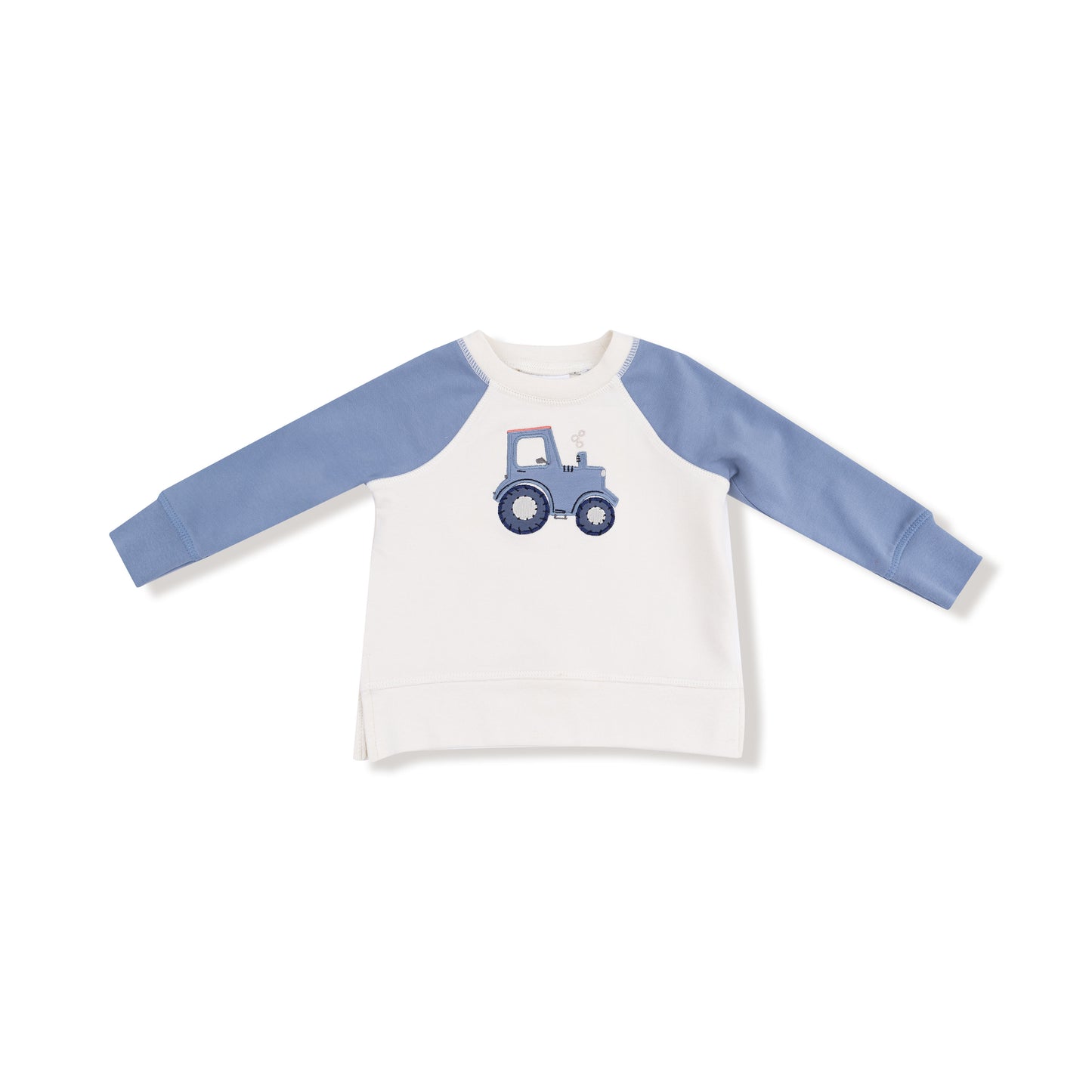 Raglan Sweatshirt and Jogger Set, Mini Tractors