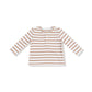 L/S Henley, Vintage Brown Stripe