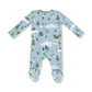 2-Way Zipper Footie, Winter Fun Skiers