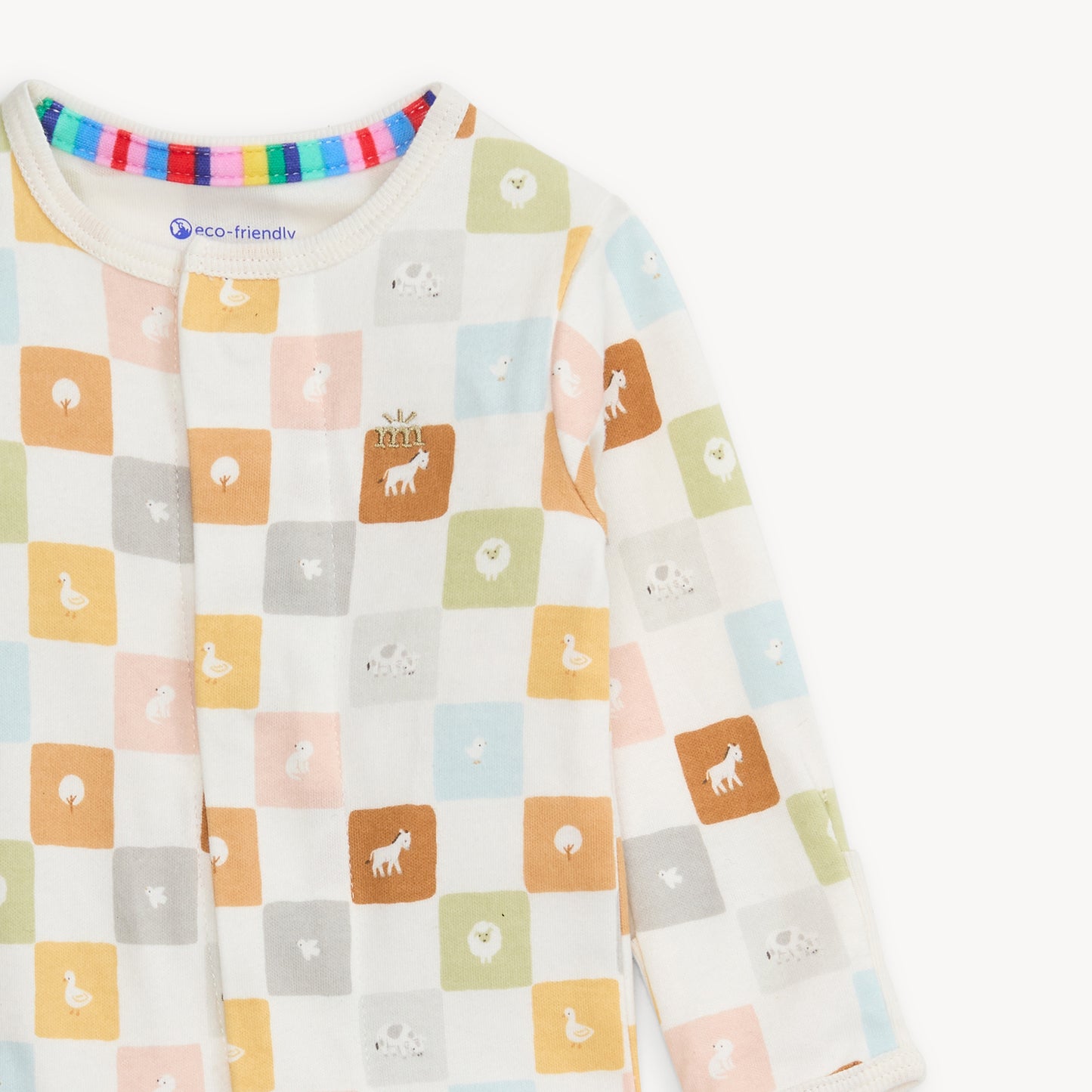 Org. Cotton Footie, Checkmate