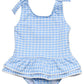 Skirt Swimsuit, Seaside Gingham