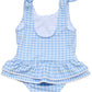Skirt Swimsuit, Seaside Gingham