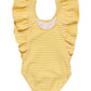 Wide Frill Swimsuit, Sunshine Stripe