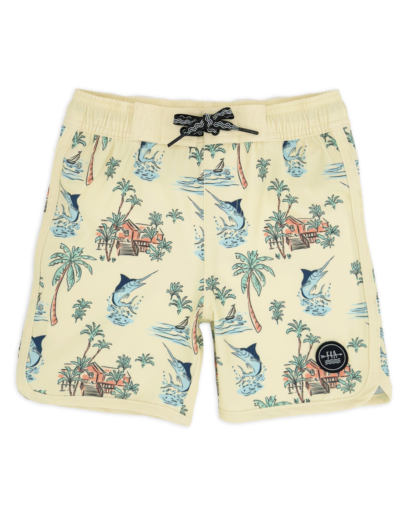 Scallop Boardshort, Sun Glow