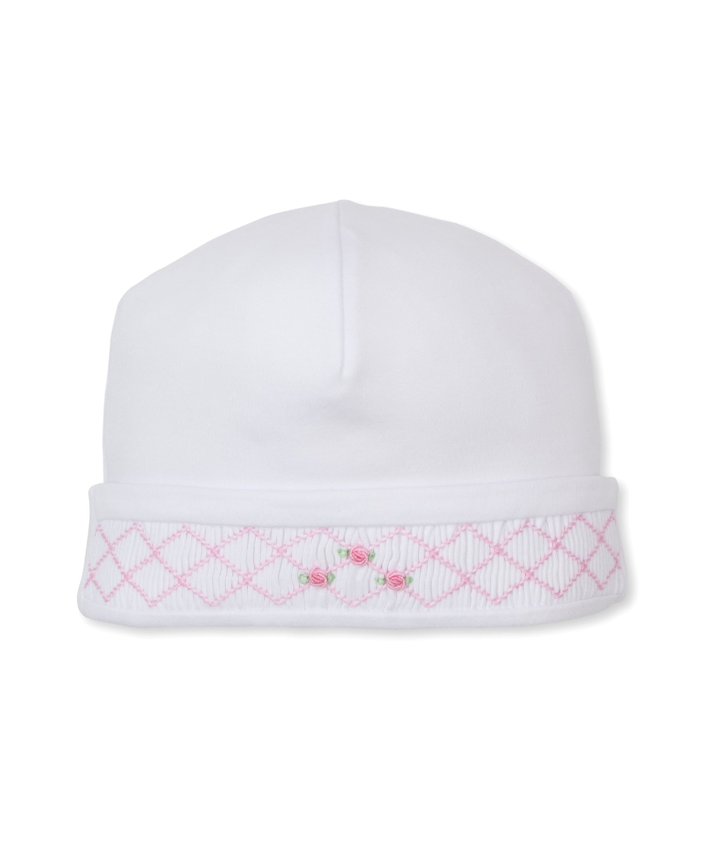 Hat w/Hand Smock, CLB Summer, White/Pink