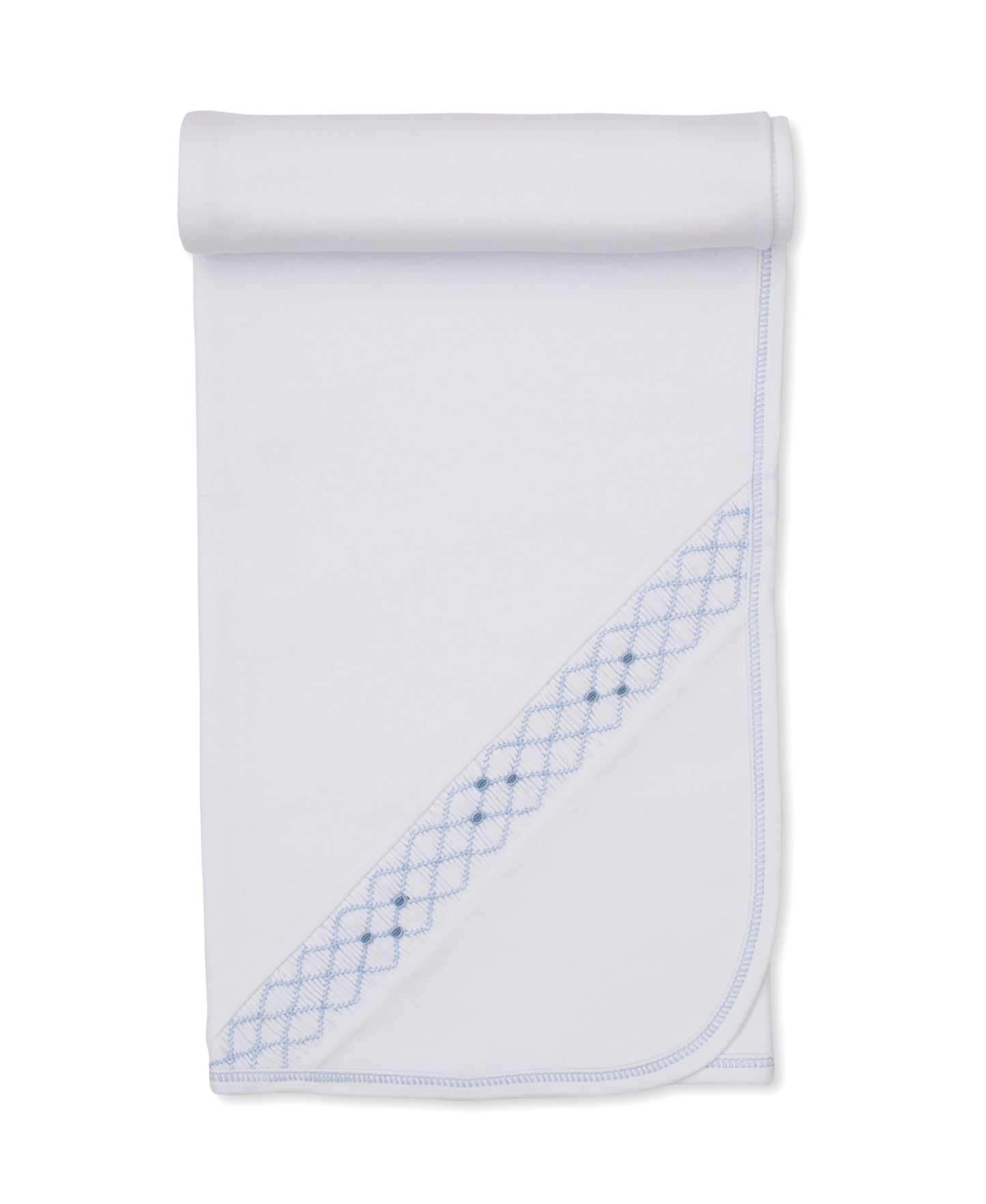 Blanket w/Hand Smock. CLB Summer, White/Blue