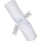 Blanket w/Hand Smock. CLB Summer, White/Blue