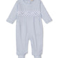 Footie w/Hand Smock, CLB Summer, Blue/White