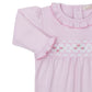 Footie w/Hand Smock, CLB Summer, Pink/White