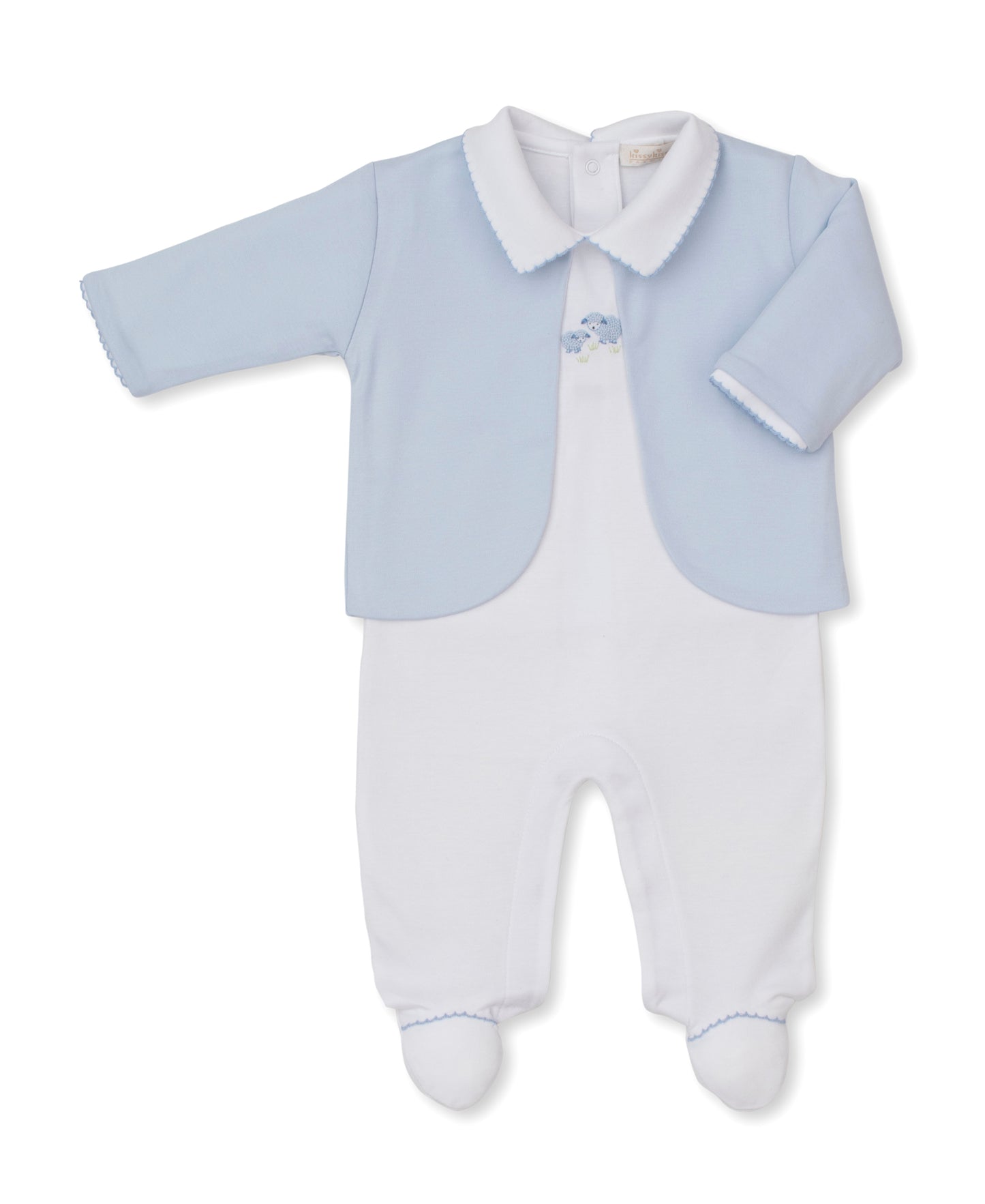 Footie w/Jacket Set, Premier Sweet Sheep, Blue
