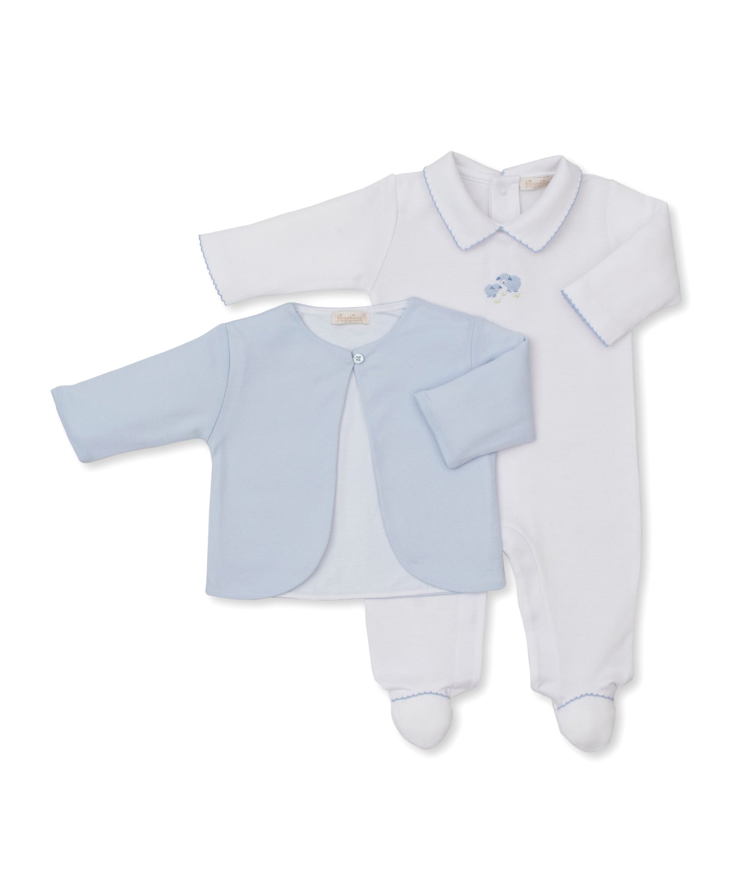 Footie w/Jacket Set, Premier Sweet Sheep, Blue