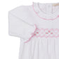 Gown w/Hand Smock, CLB Summer, White/Pink