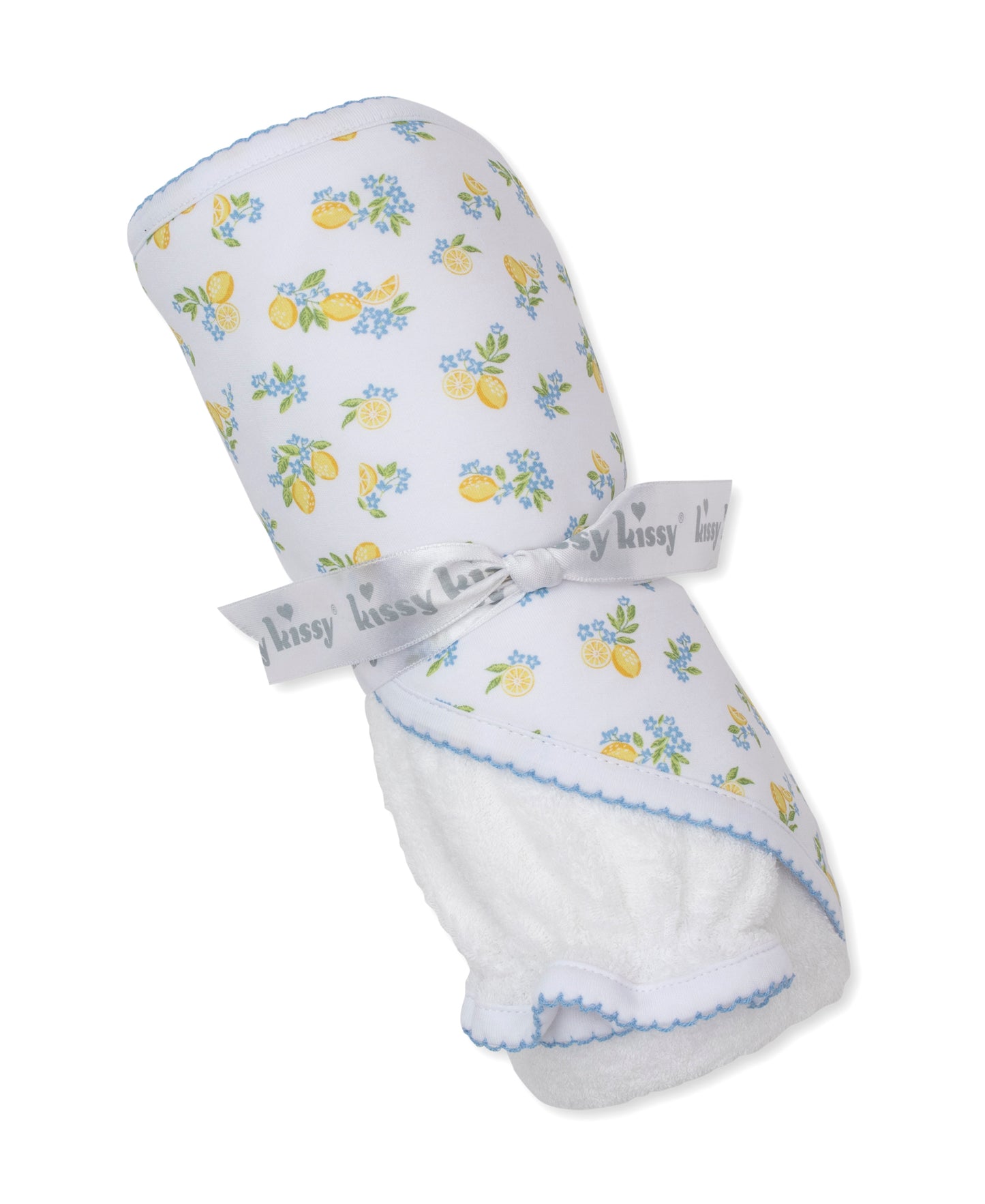 Hooded Towel w/Mitt, Lemon Blossoms