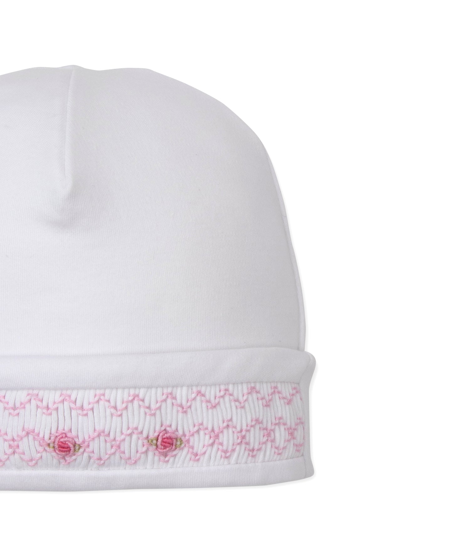 Hat w/Hand Smock, CLB Summer, White/Pink