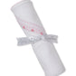 Blanket w/Hand Smock, CLB Summer Bishop, White/Pink