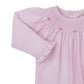 Footie w/Hand Smock, CLB Summer Bishop, Pink