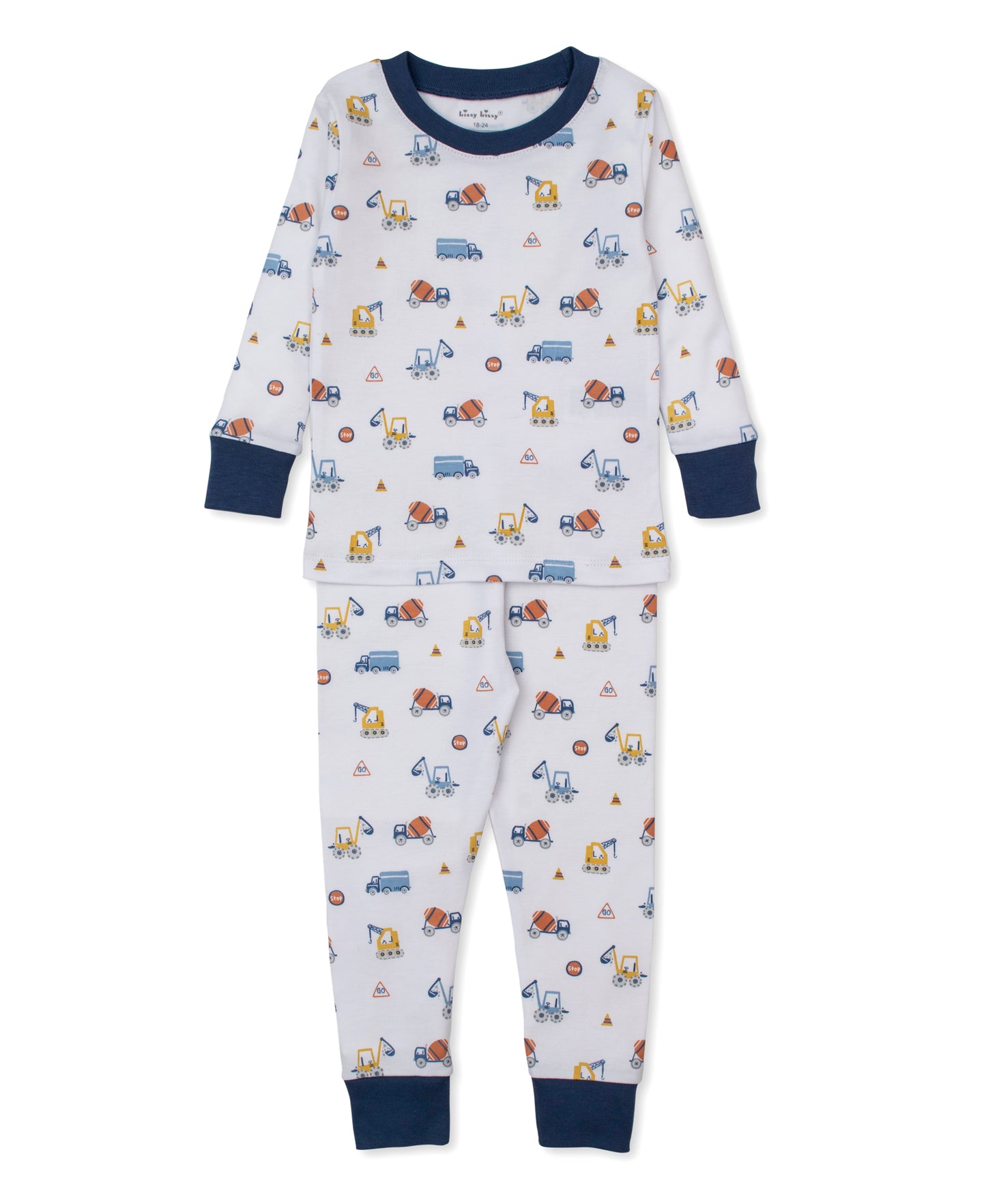 L/S Pajama Set, Construction Roadwork