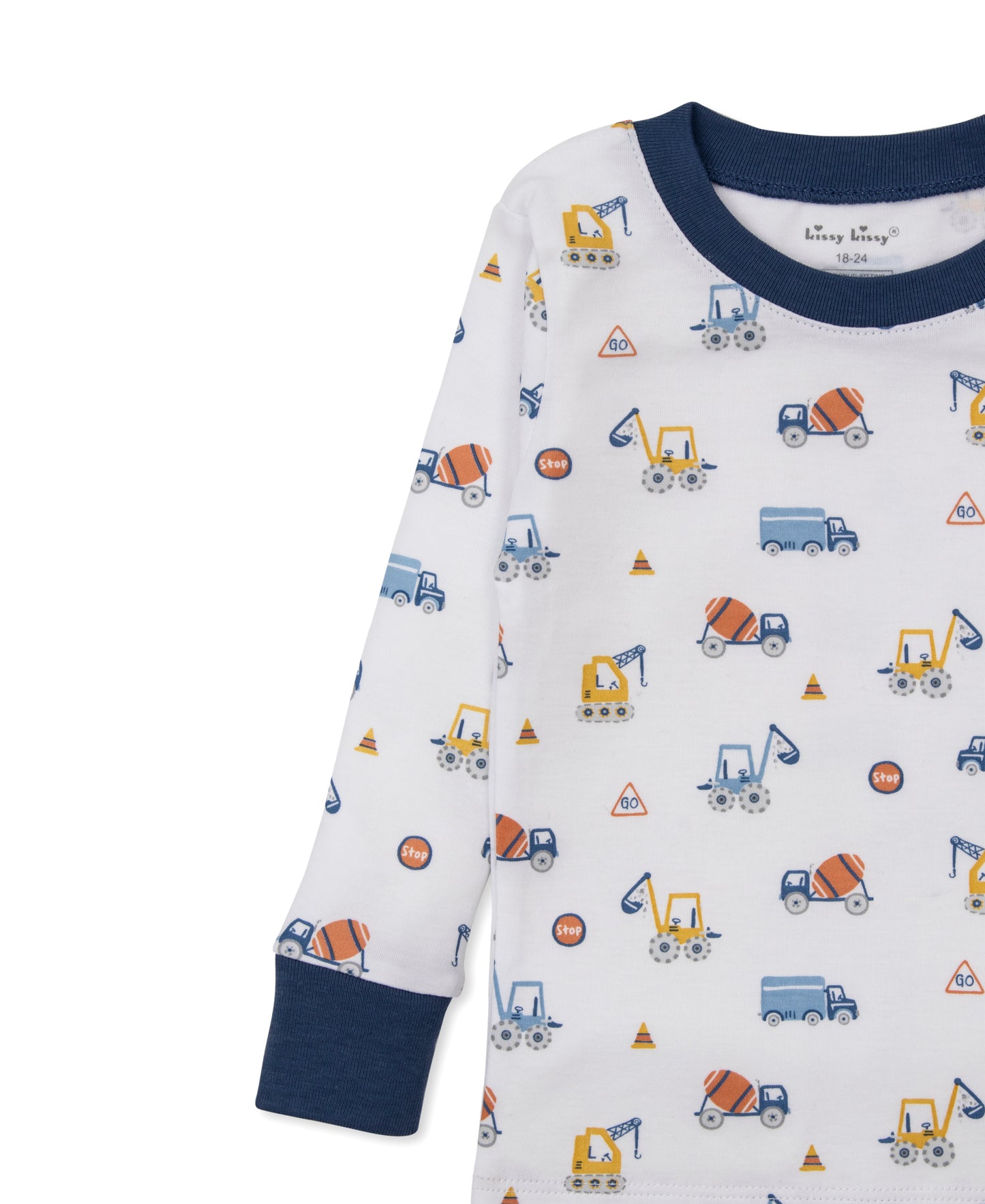 L/S Pajama Set, Construction Roadwork