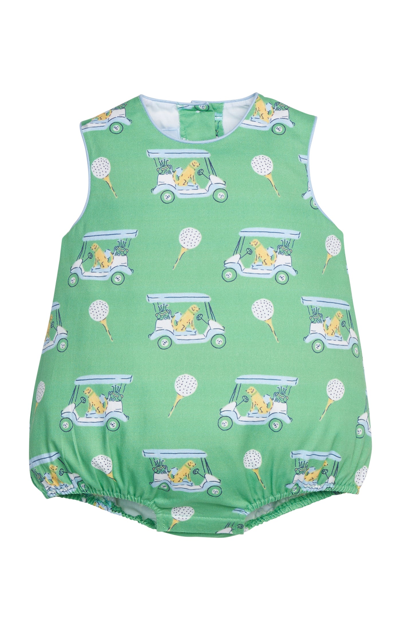 Round Neck Bubble, Blue Paws on Par