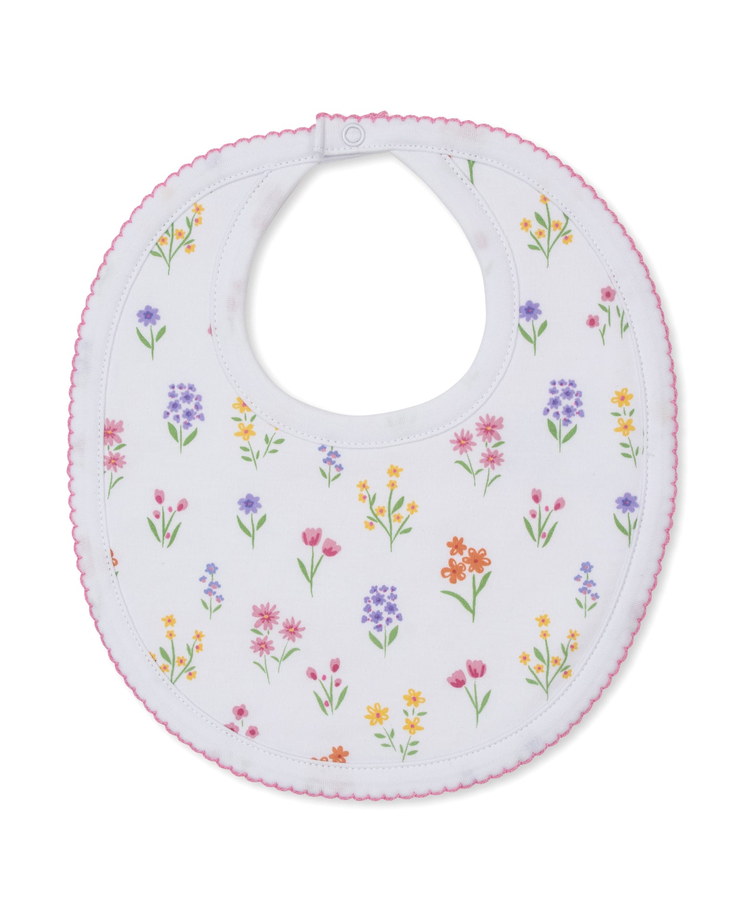 Bib, Summer Wildflowers, White