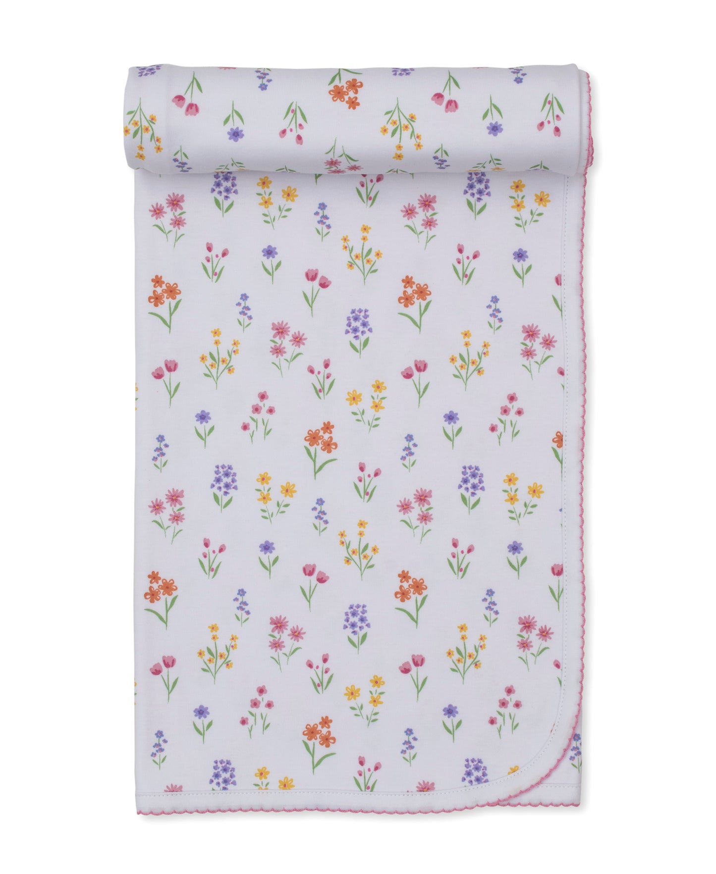 Blanket, Summer Wildflowers, White
