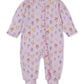 Zip Footie, Summer Wildflowers, Pink