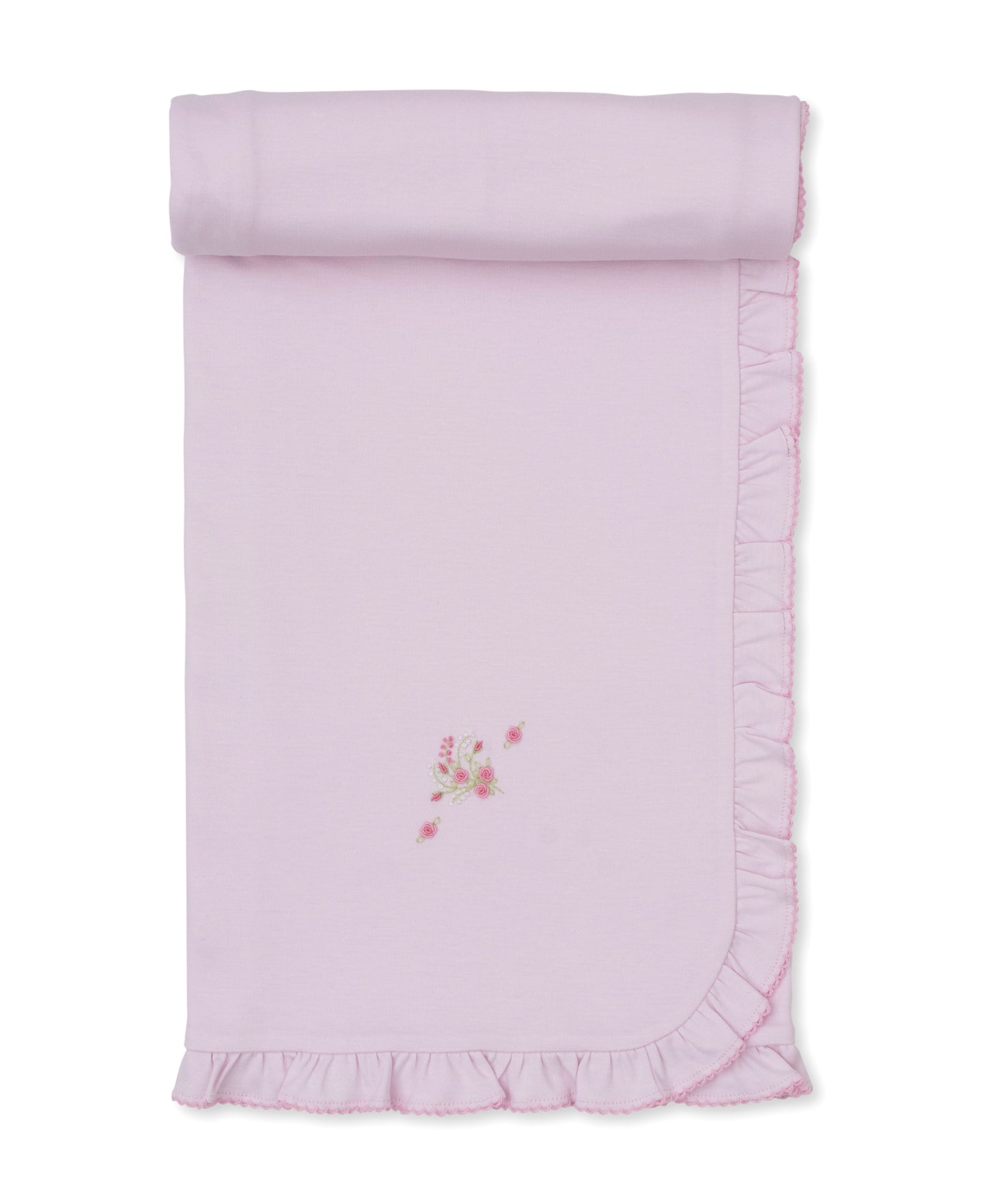 Blanket w/Hand Emb., SCE Victiorian Roses