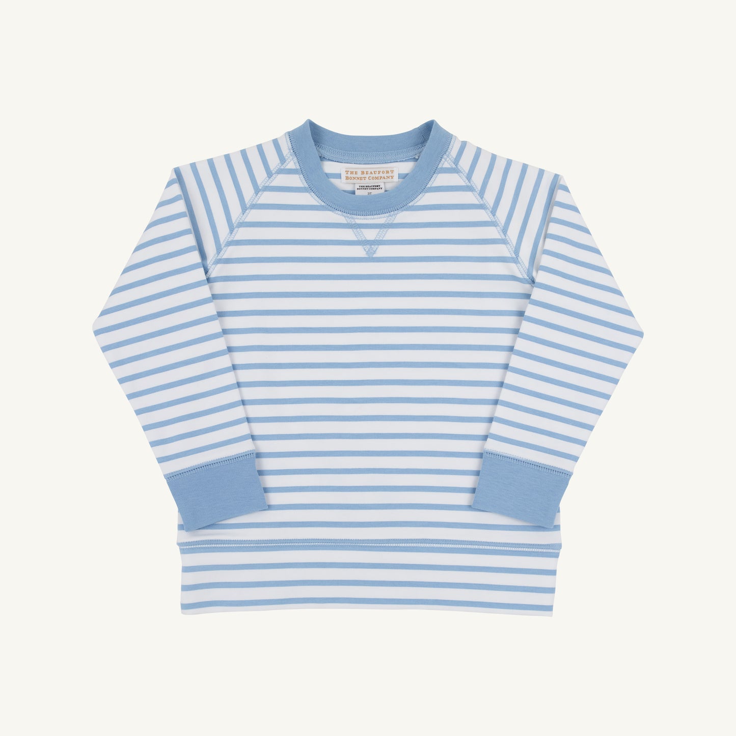 Cassidy Comfy Crewneck, Sarasota Sky Stripe