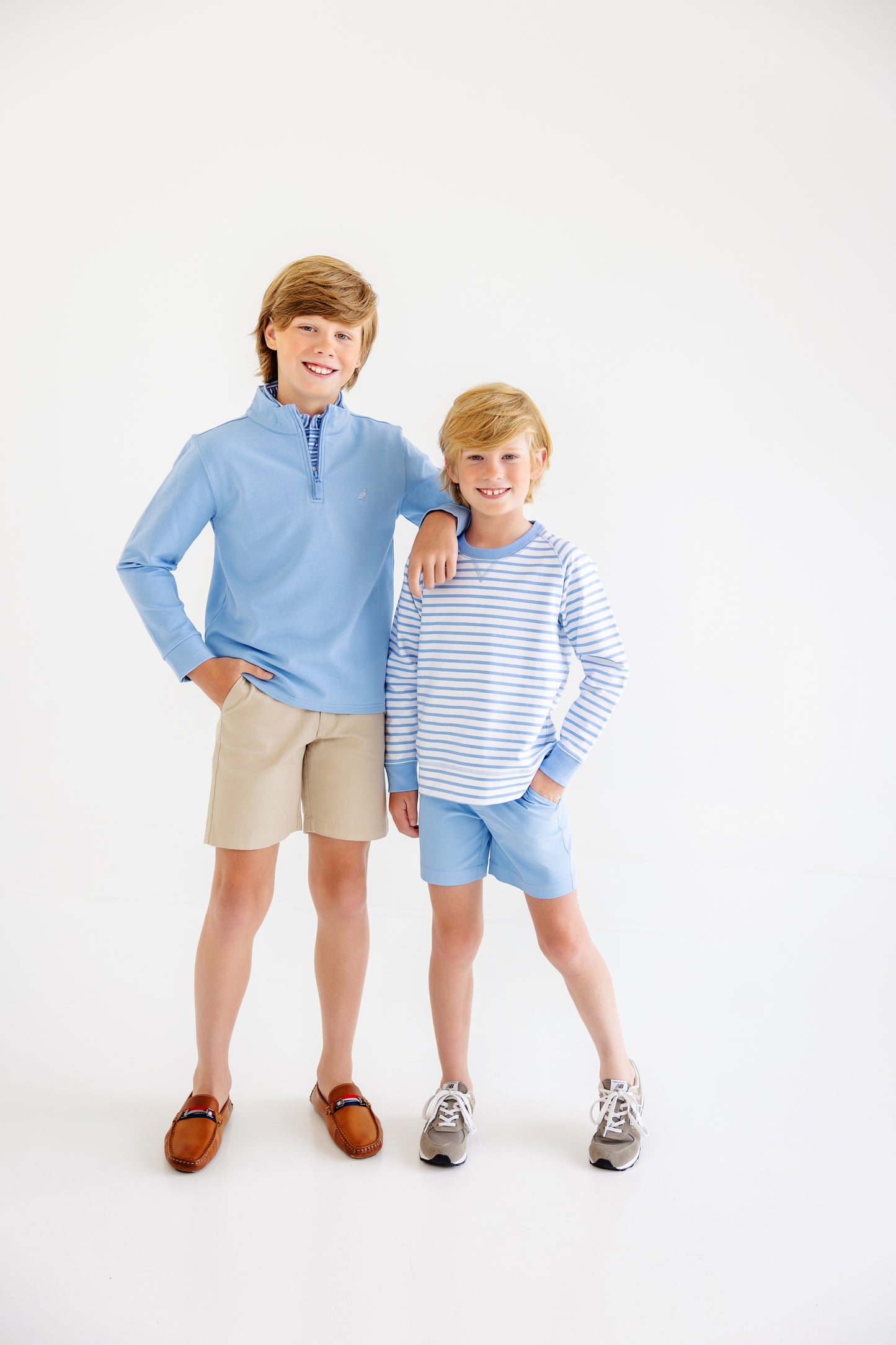 Cassidy Comfy Crewneck, Sarasota Sky Stripe