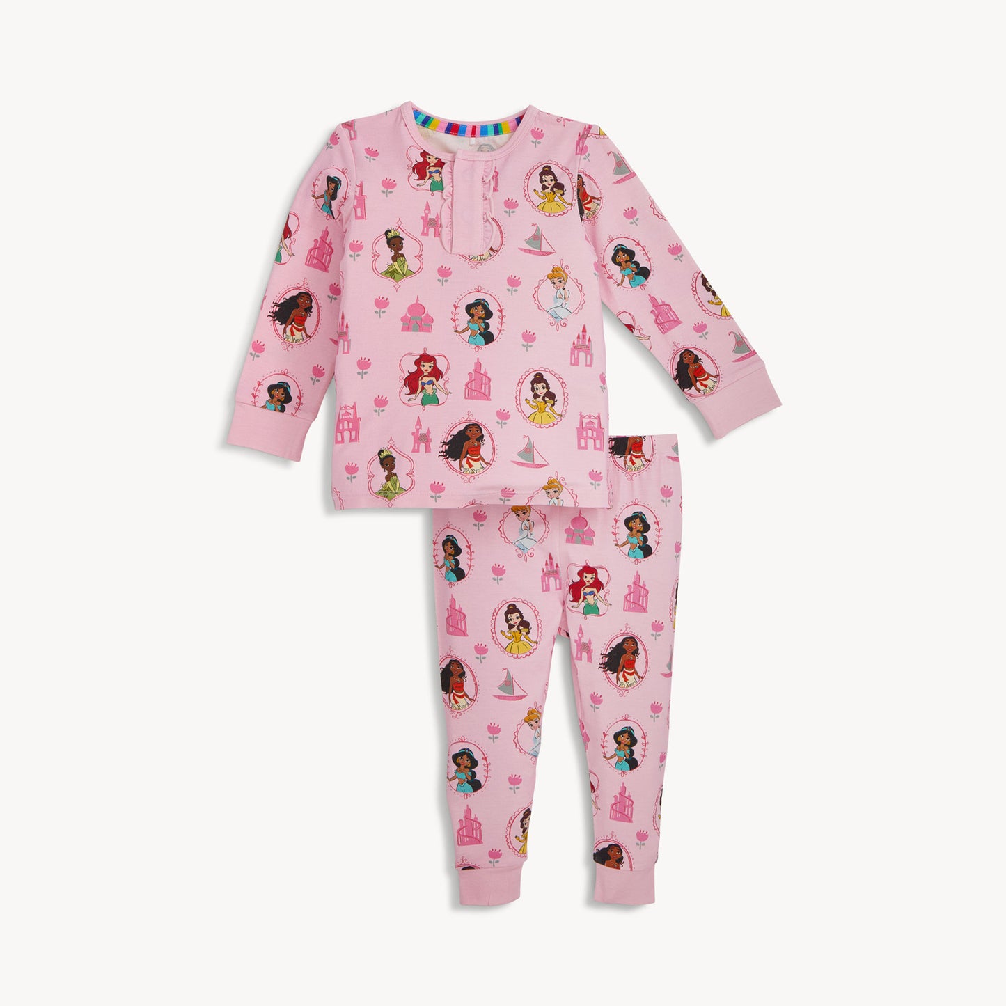 Ruffle L/S PJ Set, Royal Radiance