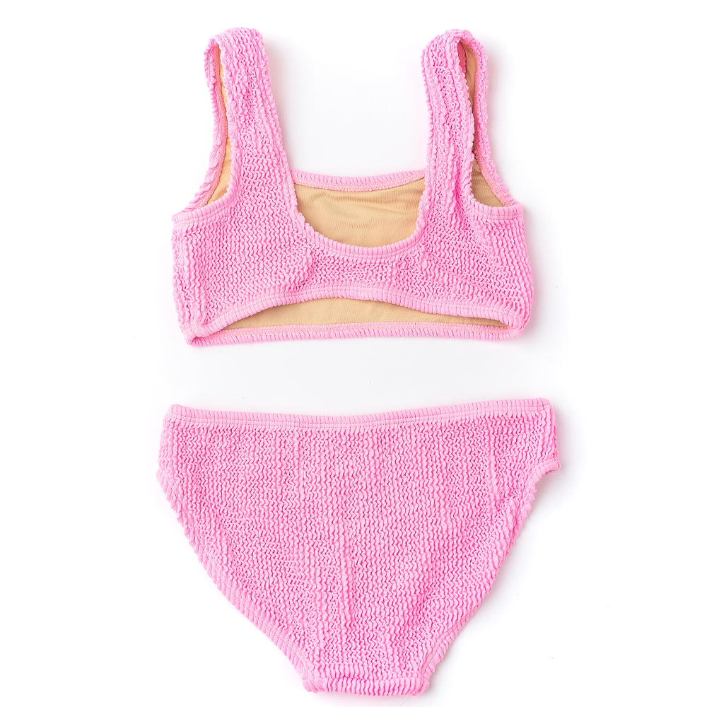 Crinkle Bikini, Pink