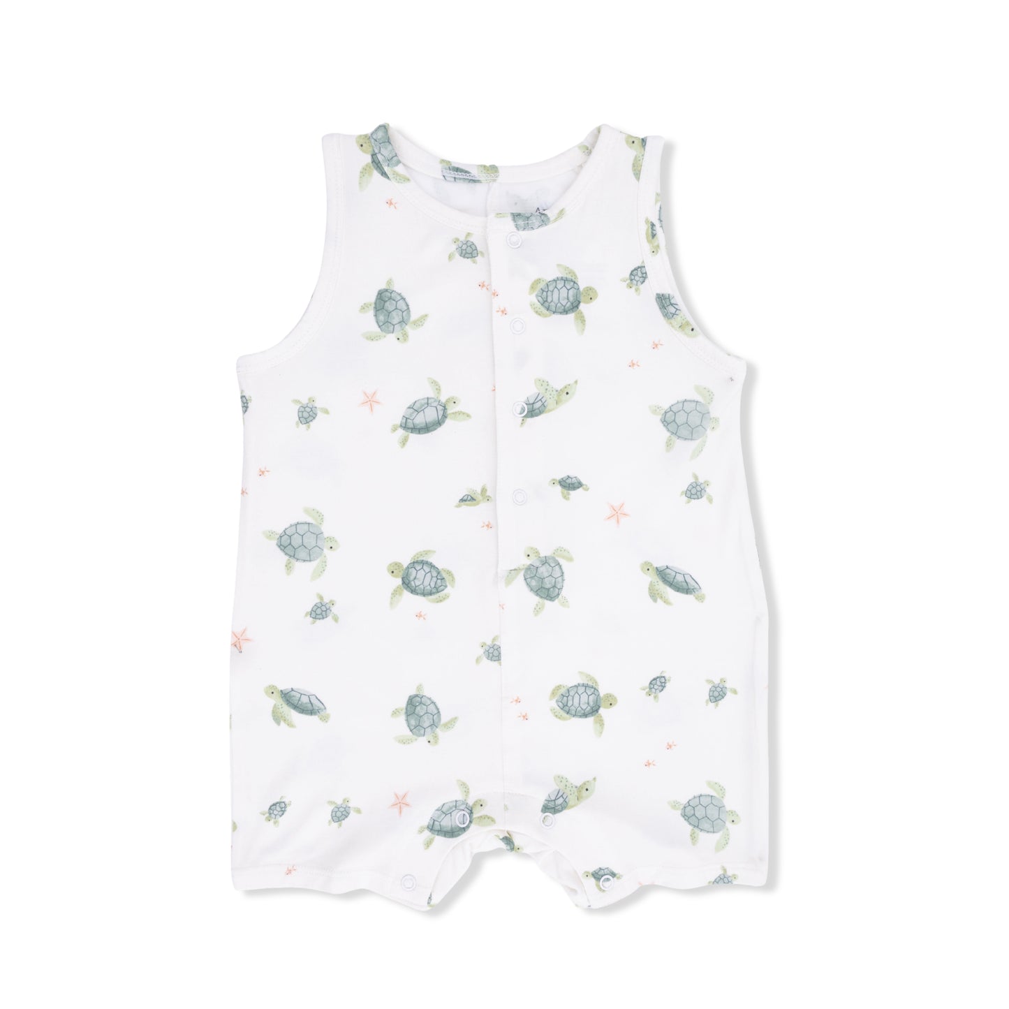 Sleeveless Shortie Romper, Sea Turtles