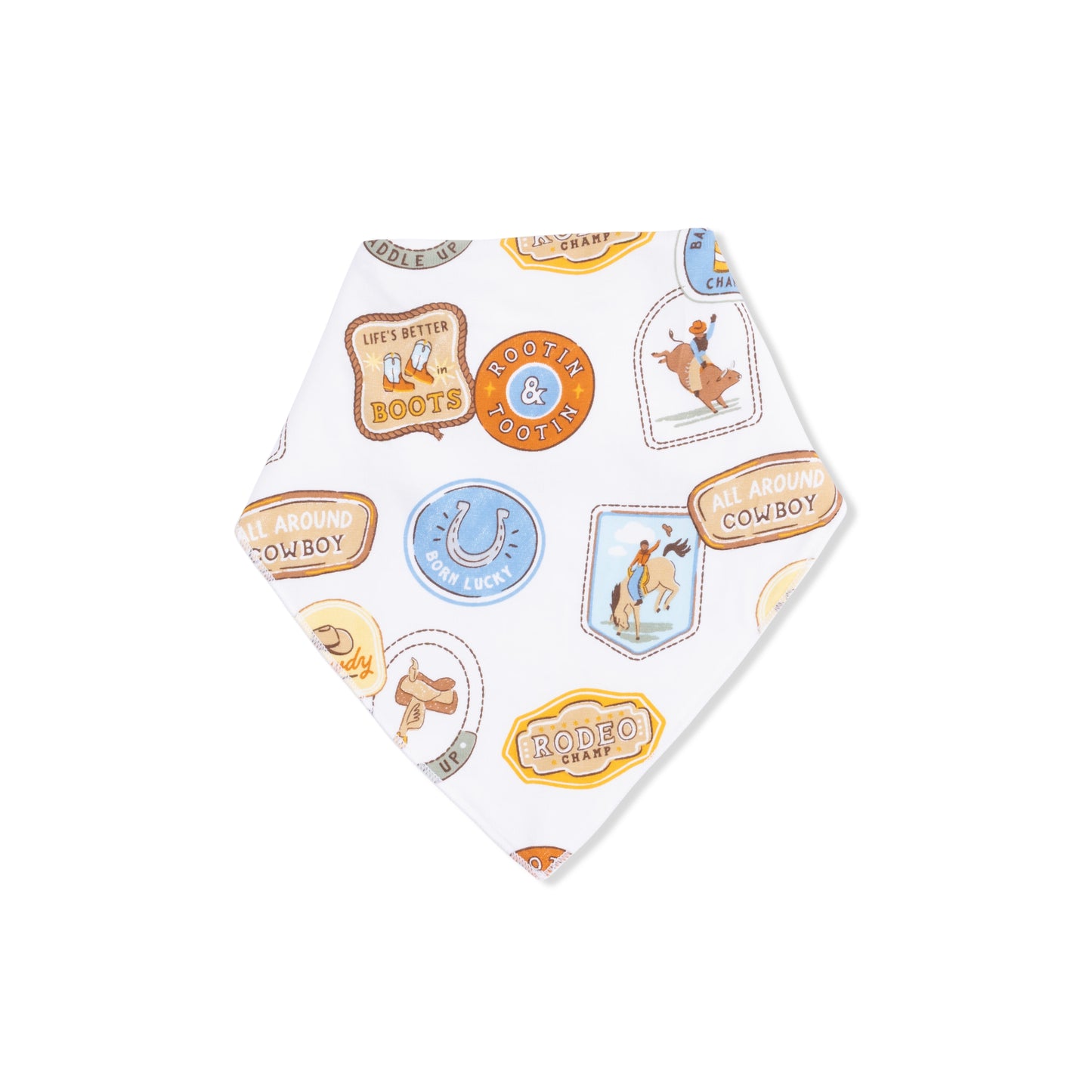 Bandana Bib, Rodeo Patches, Off White