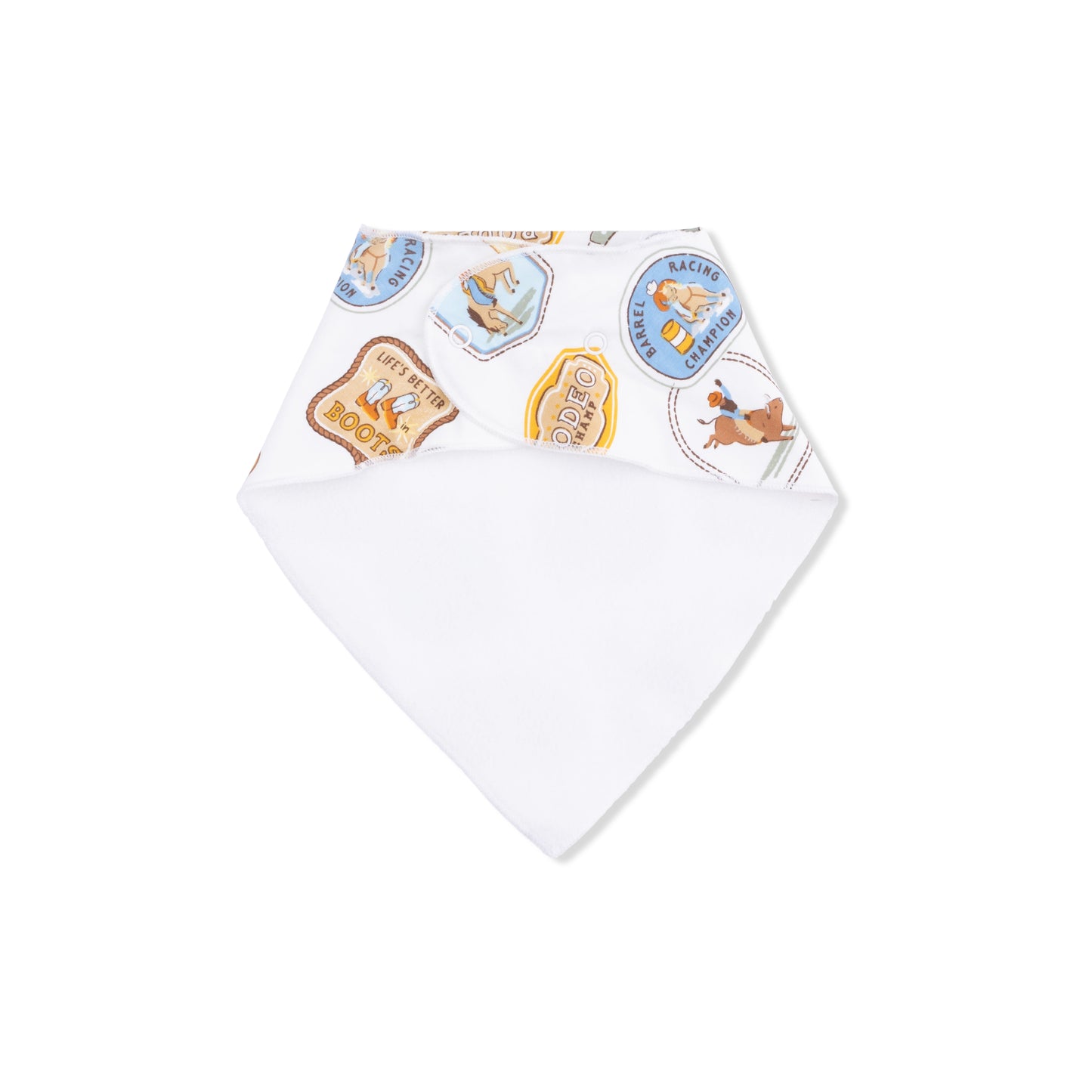 Bandana Bib, Rodeo Patches, Off White