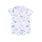 Polo Shortie, Watercolor Blue Whales
