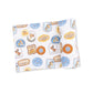 Swaddle Blanket, Rodeo Patches, Off White
