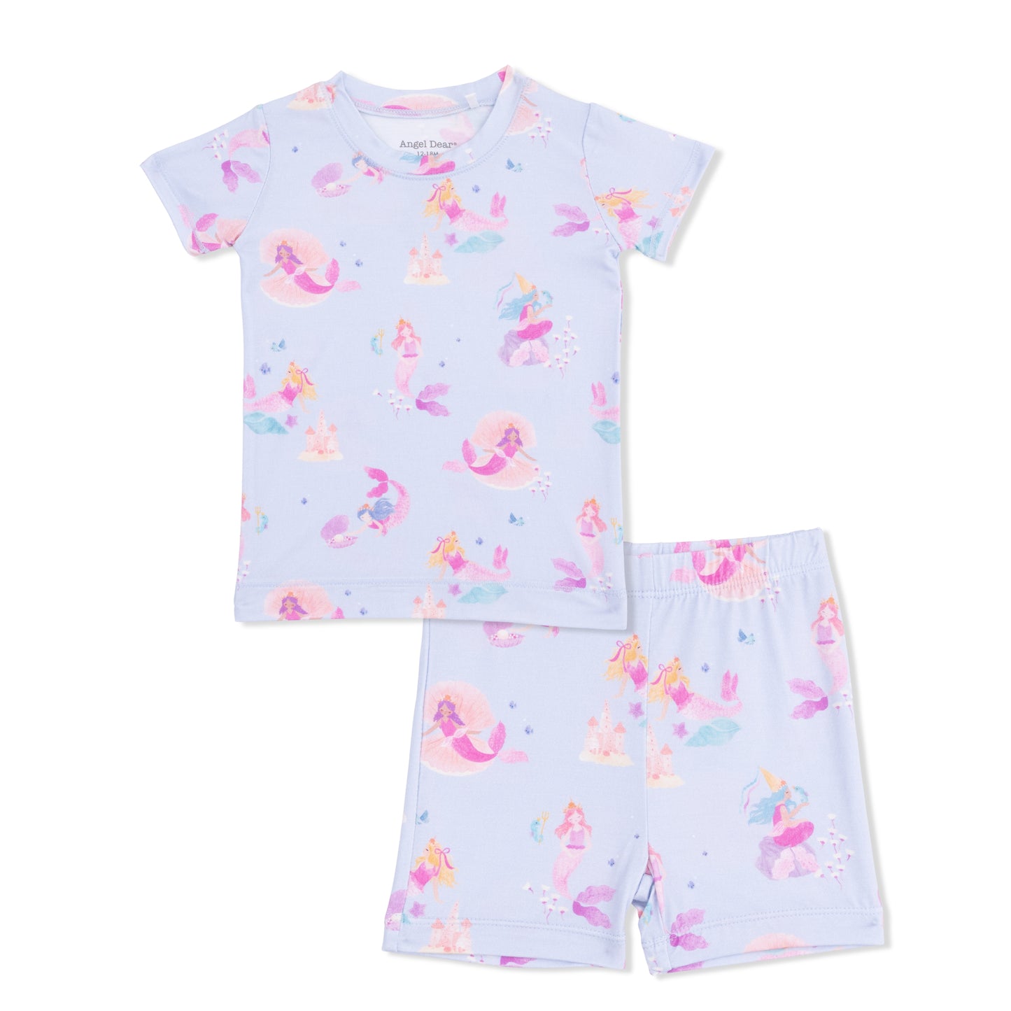 Loungewear Shorts Set, Mermaid Princesses