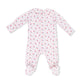 Smocked Peter Pan Snap Footie, Jolie Rosette