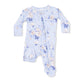 Ruffle Back Zipper Footie, Ashley Rose Floral