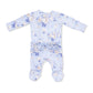 Ruffle Back Zipper Footie, Ashley Rose Floral