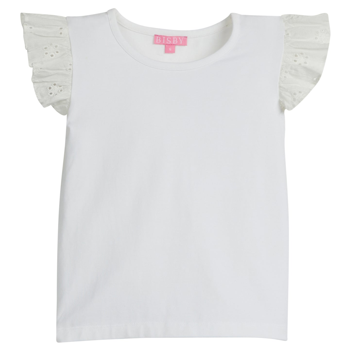 Eyelet Tank, White