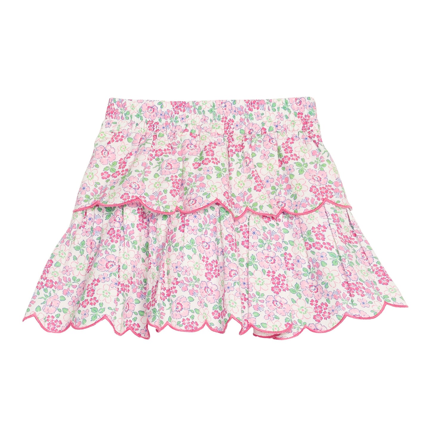 Two Tiered Skort, Pink Bloomsbury Blossoms