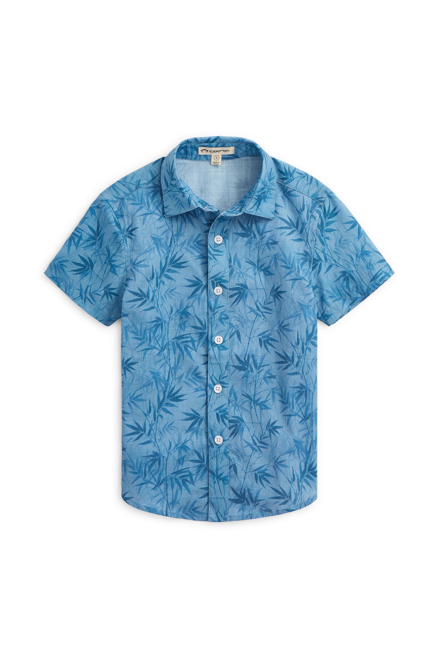 Day Party Shirt, Blue Bamboo