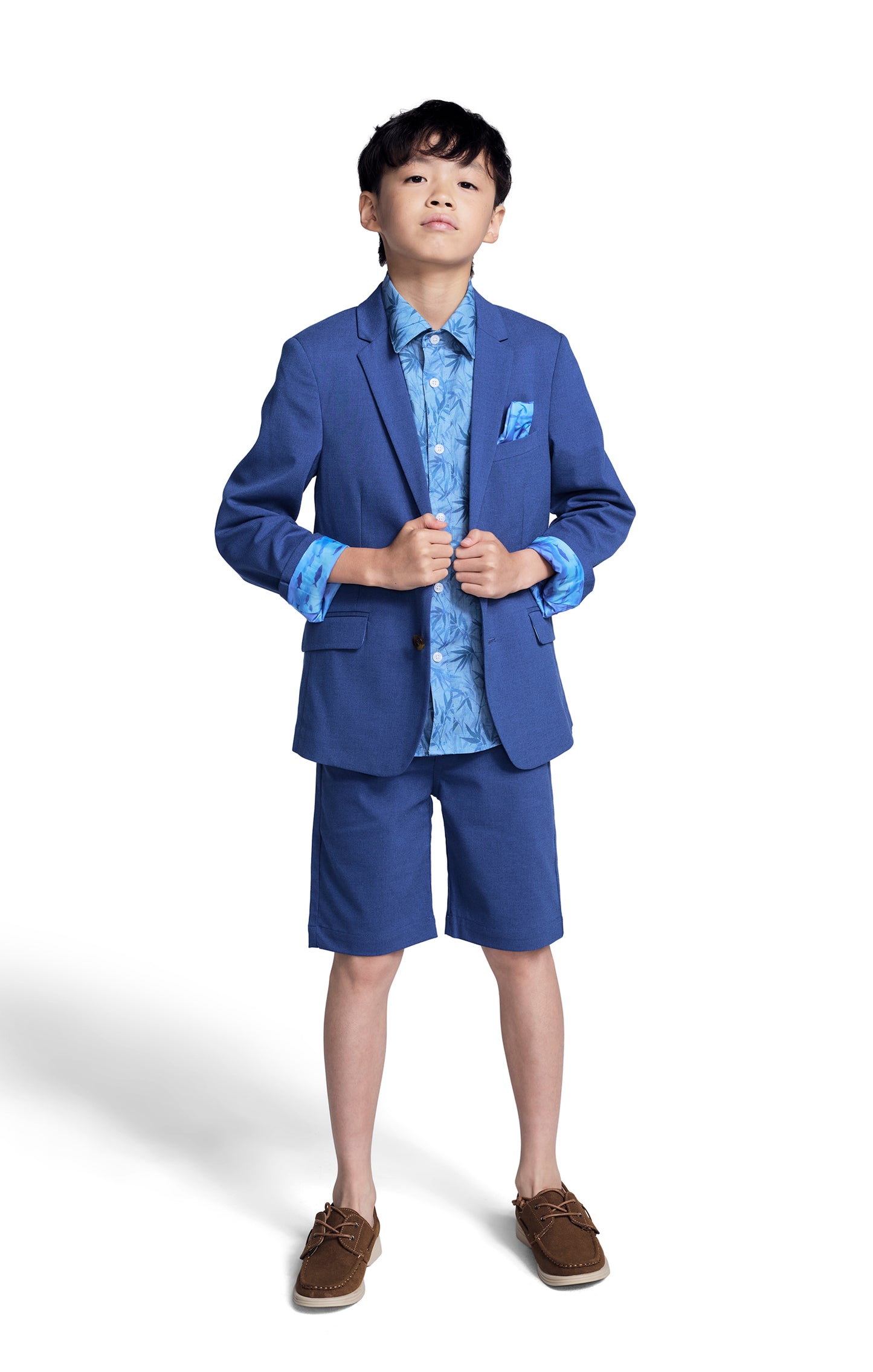 Day Party Shirt, Blue Bamboo