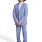 2-Pc Stretchy Mod Suit, Pacific Blue