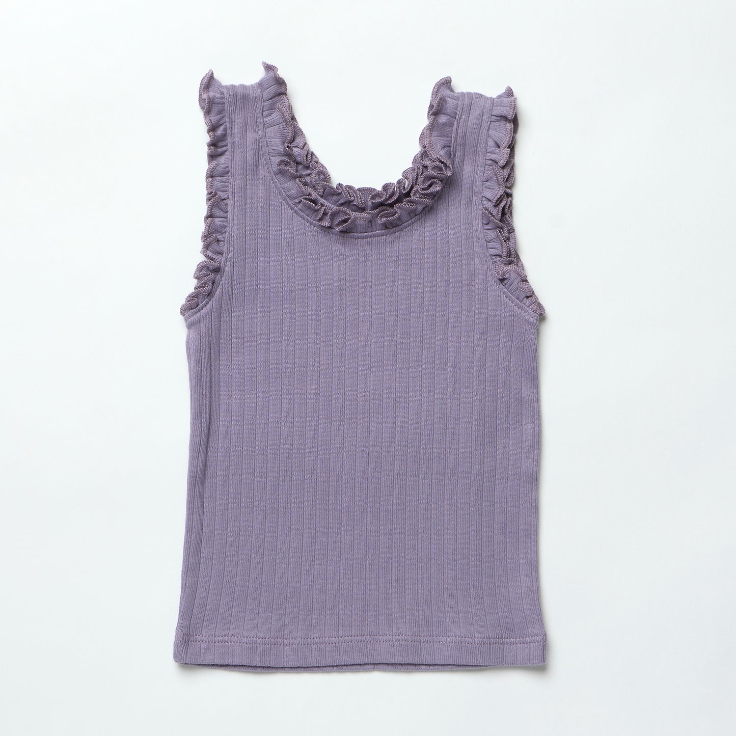 Joy Ruffle Rib Tank, Purple